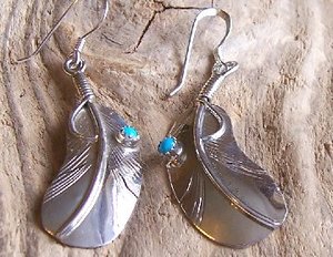 NAVAJO FEATHER EARRINGS