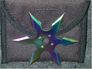 440 Rainbow Titan-Oxide Throwing Star 4"