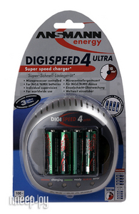 Ansmann Digispeed 4 Ultra + 4 ак. AA 2600 mAh