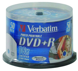 чистые диски DVD+R для записи