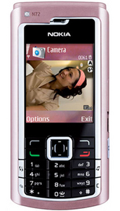 Nokia N72, pink