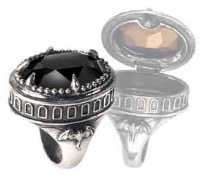 Alchemy Gothic: Black Hemlock Poison Ring