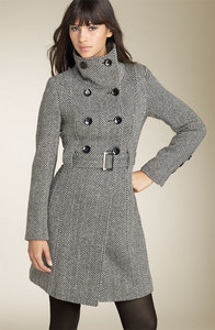 GUESS? Wool Blend Military Coat