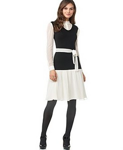 Calvin Klein Layered-Look Dress