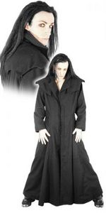 Bat Attack Black Trail Long Coat