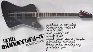 EPIPHONE Goth Thunderbird Bass