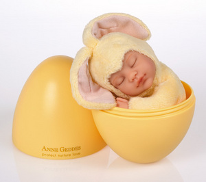 baby bunny toy - yellow