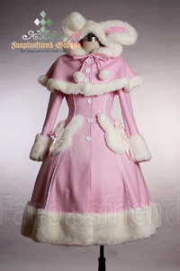 Cutie FRUiTS Sweet Miss Bunny Wool Coat&Cape