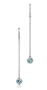 Серьги с аквамарином от Tiffany