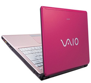 notebook vaio pink