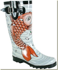 Chooka - Women's Koi Tattoo Rain Boots - Puddle Stomp In Style