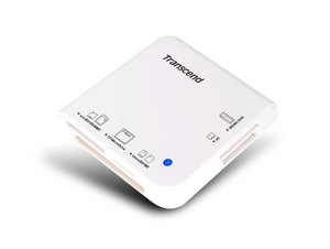 белый кард-ридер Transcend Multi-Card Reader M5