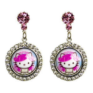 Hello Kitty Tarina Tarantino Bride Earrings, Crystal