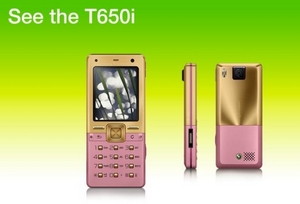 SONY ERICSSON T650I PRECIOUS GOLD