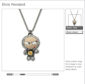 Кулон Elvis от Swarovski