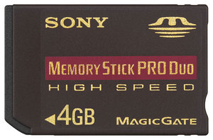 4GB MS PRO Duo, 80X, Sony