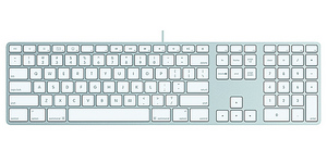 Проводная клавиатура Apple Keyboard aluminium (MB110)