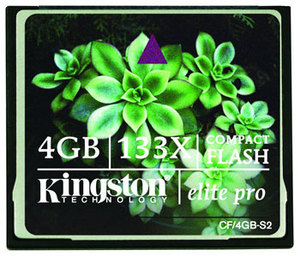 Карта памяти CF 4Gb Kingston Elite Pro 133x