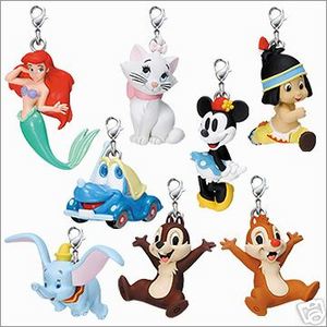 Yujin Disney Character Keychain Figure Capsule world x8