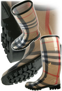 Burberry  CHECK WELLINGTON BOOT