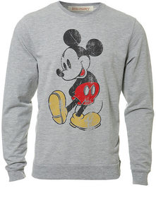 GREY MICKEY MOUSE SWEATSHIRT