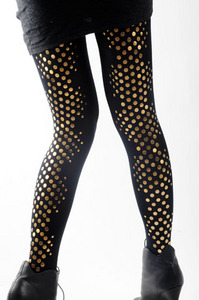 Bebaroque Brassy Studded Tights