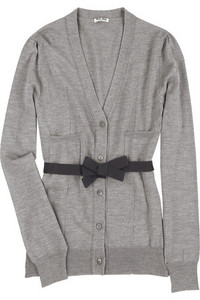 Miu Miu Bow belt cardigan