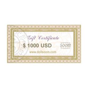 Online Gift Certificate[$1000]