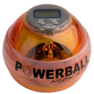 Powerball Neon Red Pro. Кистевой тренажер, со счетчиком