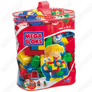 Конструктор Mega Bloks 80 деталей (в сумочке)