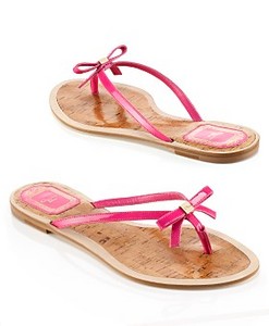 Dior Starlet Thong Sandal, Fuchsia