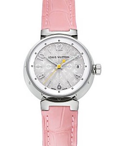 Louis Vuitton Tambour Medium Quartz Watch, Pink