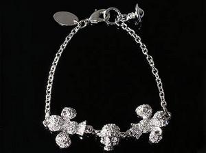 Fleur de Lis Skull Bracelet