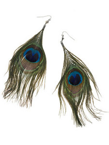 Peacock Feather Earrings