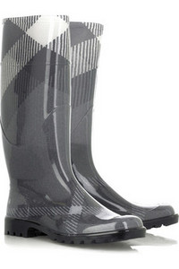 Burberry ( Exploded check wellington boots)