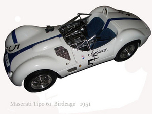 MASERATI TIPO 61 BIRDCAGE #5 MOSS\GURNEY NURBURGRING 1960 1:18