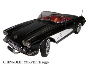 CHEVROLET CORVETTE 1959' (TUXEDO BLACK) (LIMITED EDITION 6,000PCS WORLDWIDE)