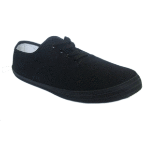 Black plimsolls