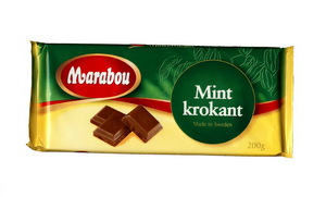 мятный шоколад marabou