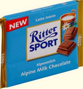 ritter sport с альпийским молоком