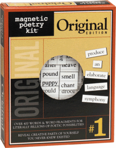 the Magnetic Poetry Original Kit