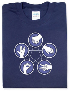 футболка "Rock Paper Scissors Lizard Spock "