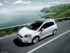 Fiat Grande Punto 3D белый с аэрографией из коллекций House of Holland