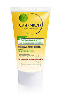 Сахарный скраб для тела Garnier