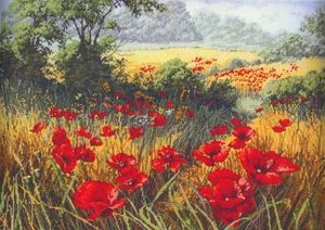 Набор для вышивки крестом "A Host of Poppies"