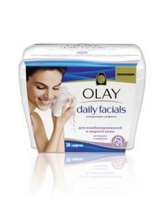 Салфетки для снятия макияжа "OLAY