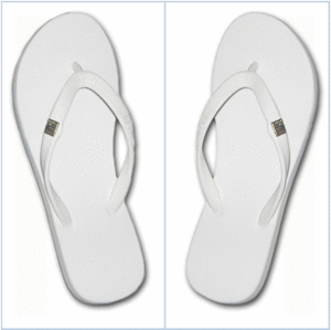 flip flops white