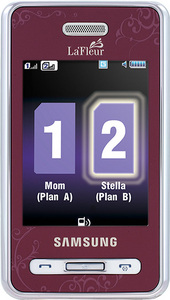 Samsung SGH-D980 Duos La-Fleur Wine Red