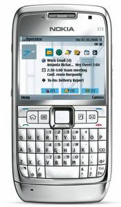 Nokia e71 white steel