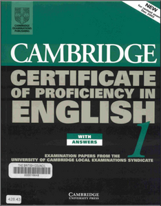 CPE - C2 - Cambridge Certificate of Proficiency in English